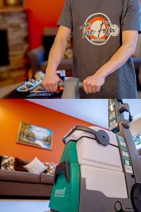 cleaning with an industrial vaacum