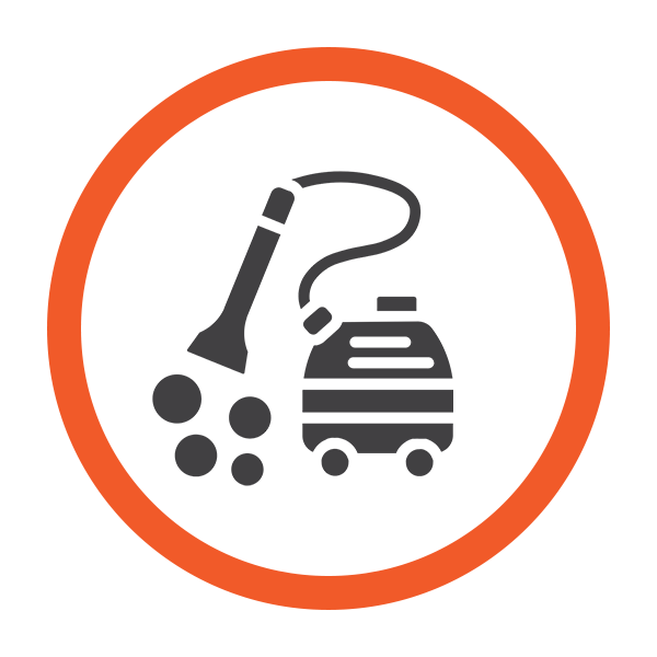 carpet clean icon of a deep clean carpet cleaner